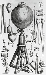 Nuevos experimentos físico-mecánicos de aire, por Robert Boyle (1627-1691), grabado de Walter Charles Mills