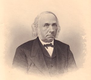 Retrato del industrial estadounidense y pastor metodista Thomas T Tasker (1799-1892), grabado por FE Jones de ladies