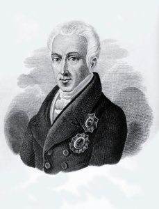 Retrato del Conde Ioannis Antonios Kapodistrias (1776-1831), Presidente de la República Griega de 1828 a 1831, grabado de Walter Charles Mills