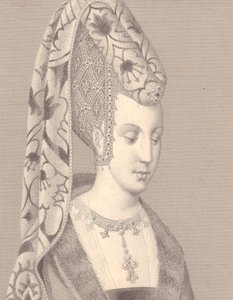 Retrato de Isabel o Isabeau de Baviera-Ingolstadt, Reina de Francia de Walter Charles Mills