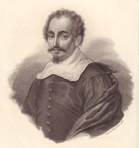 Retrato del geógrafo italiano Jacopo Cantelli (1643-1695), grabado en cobre por Caterina Piotti-Pirola