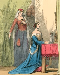 La Reina ofreciendo el veneno a la Bella Rosamunda de John Absolon