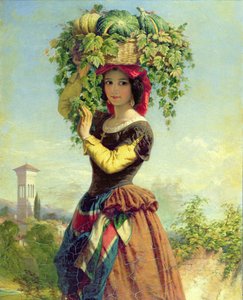 Un vendedor de frutas italiano
