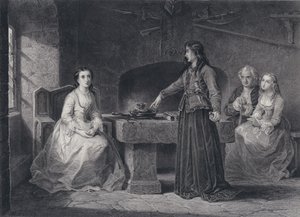 Ilustración para El Pirata de Sir Walter Scott