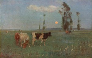 El heraldo de la noche, c1896-1897, c1930 de John Alfred Arnesby Brown