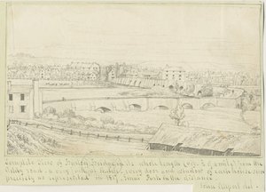 Puente y ciudad de Burton-upon-Trent de John Allport