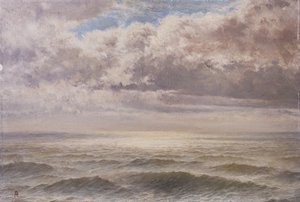 Un mar plateado, sur de Devon, c.1883 de John Anderson
