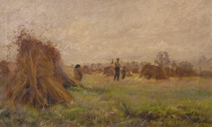Escena de cosecha, 1885-99 de John Anderson