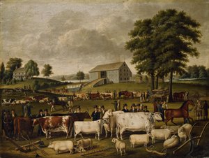Una feria rural en Pensilvania, 1824 de John Archibald Woodside
