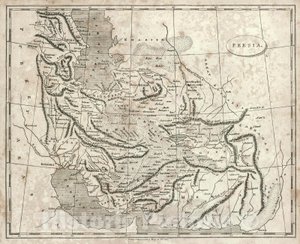 Mapa de Persia de Arrowsmith, 1819