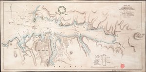 Sebastopol en el Mar Negro según un estudio ruso de 1836