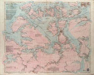 Las costas árticas de América desde la bahía de Baffin hasta el cabo Bathurst, mostrando las costas y ríos explorados por los oficiales de las diversas expediciones británicas, entre 1818 y 1859. de John Arrowsmith