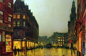 Boar Lane, Leeds de John Atkinson Grimshaw