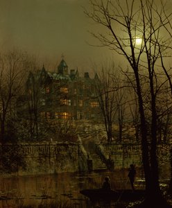 Knostrop Old Hall, Leeds de John Atkinson Grimshaw
