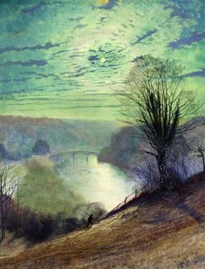 En el Tees, cerca del Castillo de Barnard de John Atkinson Grimshaw