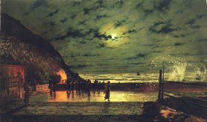 El resplandor del puerto, 1879 de John Atkinson Grimshaw