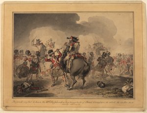 42º Highlanders en Waterloo, 1815 de John Augustus Atkinson