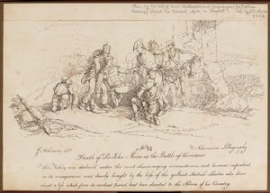 Muerte de Sir John Moore en la Batalla de Corunna, 16 de Enero de 1809 de John Augustus Atkinson