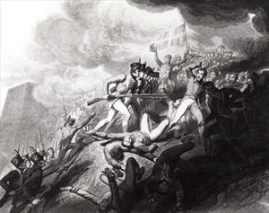 El asalto de San Sebastián, 31 de agosto de 1813 de John Augustus after Atkinson