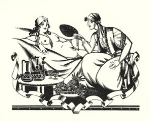 Ilustración para Don Juan de Lord Byron (litografía)