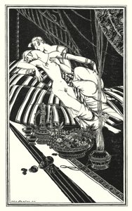 Ilustración para Don Juan de Lord Byron: Haidee y Juan no se casaron, la culpa fue de ellos, no mía (litografía) de John Austen