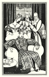 Ilustración para Don Juan de Lord Byron: No sé cómo fue, pero se enfermó (litografía) de John Austen