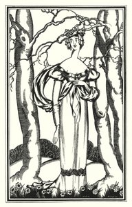 Ilustración para Don Juan de Lord Byron: Lady Adeline, Mi Dian de los Efesios (litografía) de John Austen