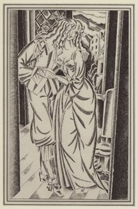 Ilustración para Moll Flanders de Daniel Defoe (litografía) de John Austen