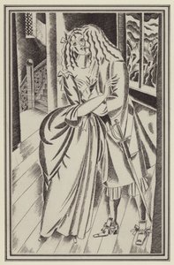 Ilustración para Moll Flanders de Daniel Defoe (litografía) de John Austen