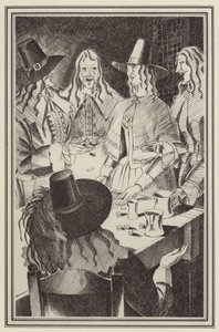 Ilustración para Moll Flanders de Daniel Defoe (litografía) de John Austen