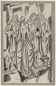 Ilustración para Moll Flanders de Daniel Defoe (litografía)