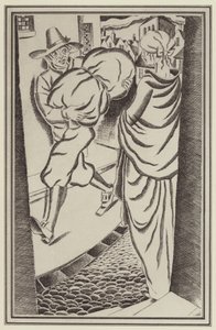 Ilustración para Moll Flanders de Daniel Defoe (litografía)