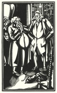Ilustración para Tristram Shandy de Laurence Sterne (litografía)