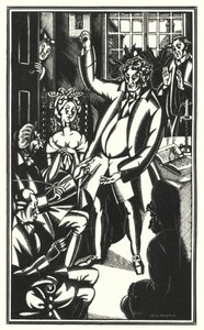 Ilustración para Tristram Shandy de Laurence Sterne (litografía) de John Austen