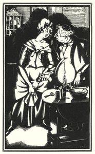 Ilustración para Tristram Shandy de Laurence Sterne (litografía) de John Austen