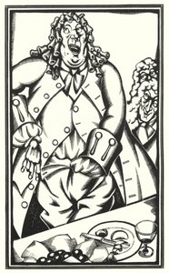 Ilustración para Tristram Shandy de Laurence Sterne (litografía) de John Austen
