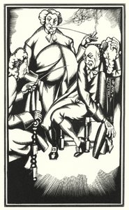 Ilustración para Tristram Shandy de Laurence Sterne (litografía) de John Austen