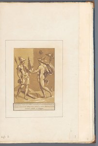 Mercurio le da a Minerva un panflut A sus amigos y a cada uno (...) (título de serie sobre objeto) de John B. Skippe