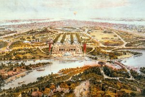 Central Park, verano, mirando al sur de John Bachmann