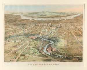 Ciudad de Hartford, Connecticut. de John Bachmann