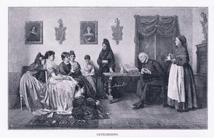 Catequización, de The Magazine of Art 1893, Cassell and Company de John Bagnold Burgess