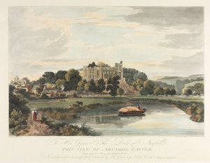 Esta vista del castillo de Arundel de John Baily