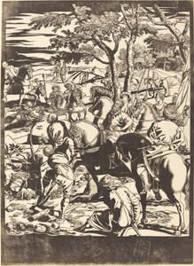 La Crucifixión (placa derecha) de John Baptist Jackson after Jacopo Tintoretto