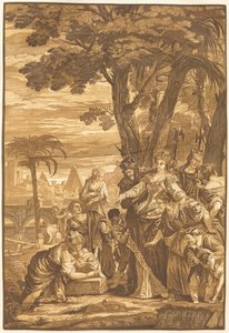 El hallazgo de Moisés de John Baptist Jackson after Veronese