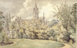 Catedral de Christ Church desde el jardín del decano