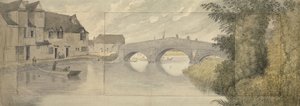 Puente Hythe, Oxford, 1789 de John Baptist Malchair