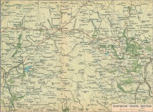 Dartmoor - Sección Sur, siglo XX de John Bartholomew