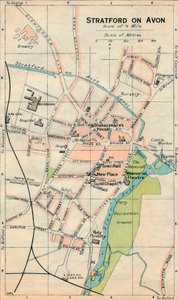 Stratford on Avon, siglo XX de John Bartholomew