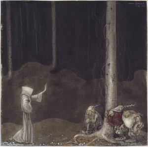 Hermano Martín y los tres trolls de John Bauer