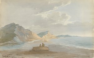 La playa de Charmouth de John Baverstock Knight